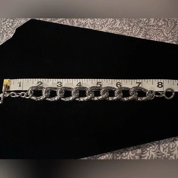 Silver Snakeskin Chain Bracelet - Picture 6 of 6